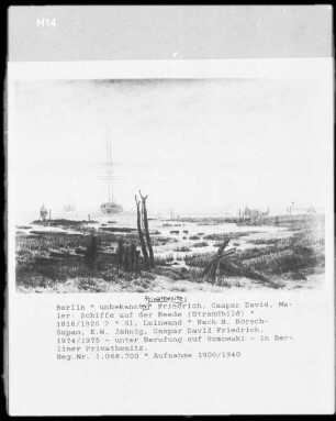 Schiffe auf der Reede (Strandbild)