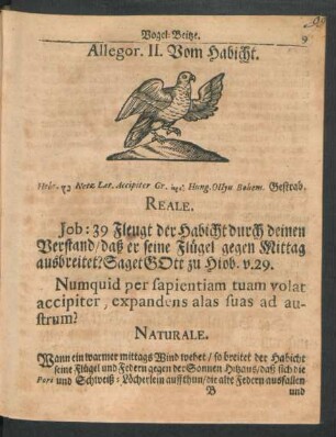 Allegor. II. Vom Habicht.