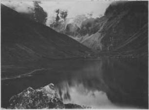 Durch Moränen abgedämmter See, Varoscota, oberhalb Palca im Zoratal