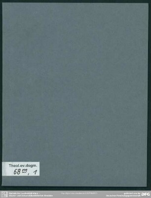 Partitionum Theologicarum, Disputatio Prima De Verbo Dei