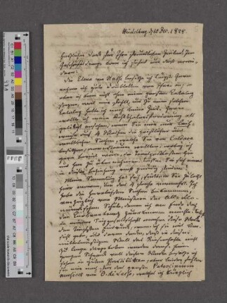 Brief an Georg Johann Daniel Poelchau