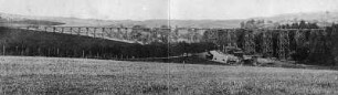 Triebischtal-Roitzschen. Militär-Eisenbahnbau, Talübergang in Luga, Ansichtskarte