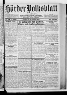 Hörder Volksblatt. 1884-1934