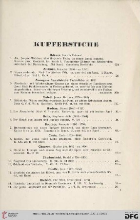 Kupferstiche (Nr. 1 - 102)