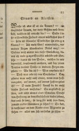 93-110, Eduard an Alcestes. - Eduard an Alcestes.
