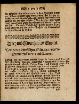 Drey und Zwantzigstes Capitel.