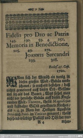 Fidelis pro Deo ac Patria Memoria in Benedictione.Joannis Sarcandri