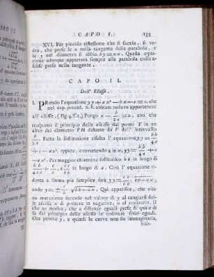 Capo II. Dell' Ellisse.