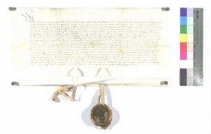 Revers des Klosters Wiblingen über den Verkauf der Lehenschaft von Kirche und Frühmesse zu Hüttisheim durch Hans und Ulrich von Griesingen