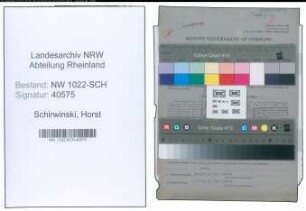 Entnazifizierung Horst Schirwinski , geb. 30.10.1910 (Landarbeiter)