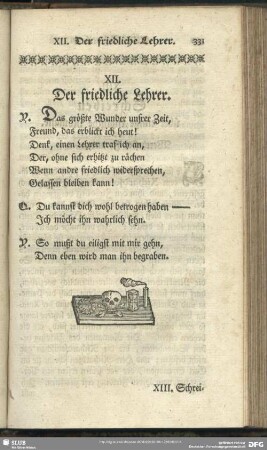 XII. Der friedliche Lehrer