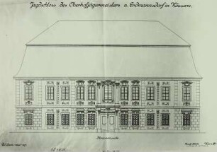 Kössern (Grimma): Jagdschloß, Straßenfassade