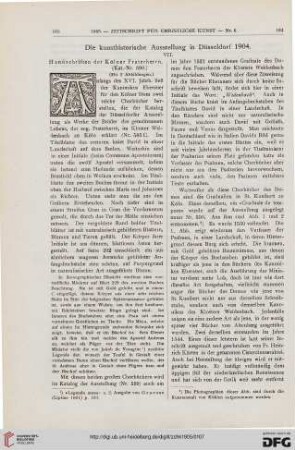 Die kunsthistorische Ausstellung in Düsseldorf 1904, [7]