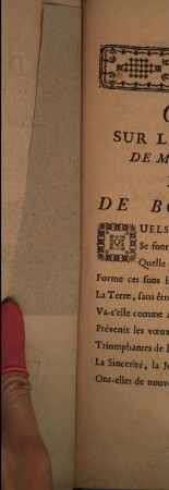 Ode sur la naissance de M. le duc de Bourgogne