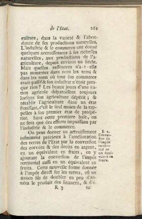 §. 2. Conversion de l´impôt territorial en un équivalent en fruits.