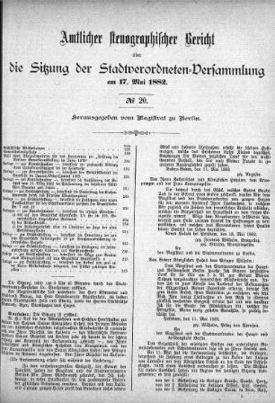 No 20, 17. Mai 1882