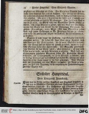 Sechster Haupttitul. Vom Königreich Franckreich