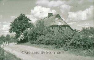 Bauernhaus: Seitenansicht