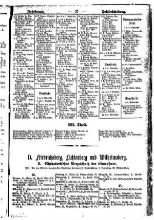 D. Friedrichsberg, Lichtenberg und Wilhelmsberg