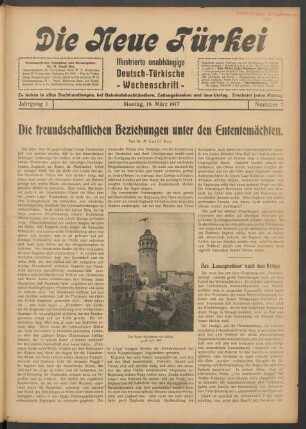 Jahrgang 1. Montag, 19. März 1917. Nummer 7