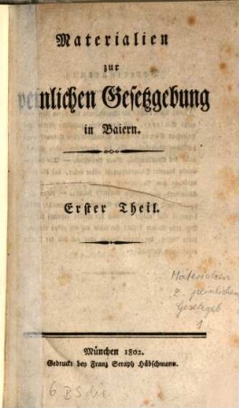 Bemerkungen über den Entwurf eines peinlichen Gesetzbuches für die kurpfalzbaierischen Staaten