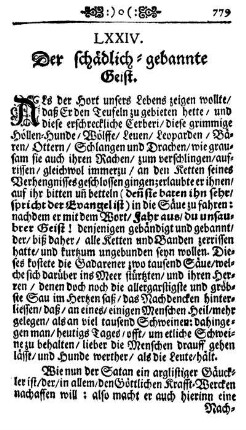 LXXIV. Der schädlich-gebannte Geist