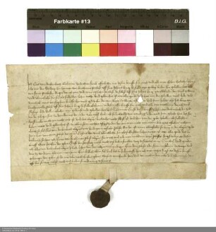 Bestätigung des Nikolaus von Deckenbach, dass Hermann von Buchenau, Propst von Johannesberg, ihm zwölf Huben zum (Wernes) geliehen hat