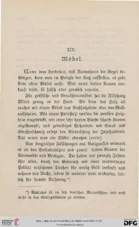 XIX. Möbel