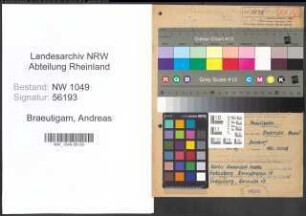 Entnazifizierung Andreas Braeutigam , geb. 17.03.1912 (Kaufmaennischer Angestellter)