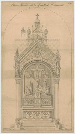 Müller, Josef Anton; Dietmannsried; Pfarrkirche - Ziborien - Hochaltar (Ansicht)