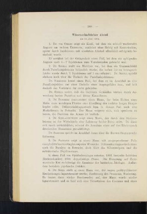 Wissenschaftlicher Abend am 18. Juni 1904.