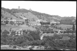 Radebeul. Oberlößnitz mit Bismarckturm und Spitzhaus