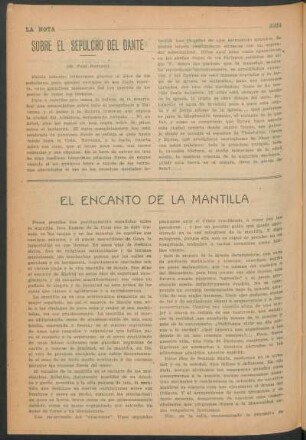 Sobre el sepulcro del Dante