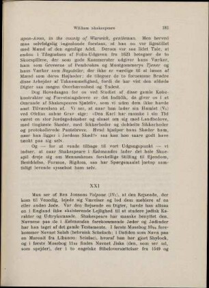 Købmanden. Kilderne. Karaktererne, Antonio, Portia, Shylock, Maaneskin og Musik. Shakespeares Stiling til Musiken