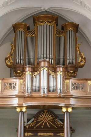 Belgien. Liege. Eupen. Sankt Nikolaus Kirche. 1724 - 1729. Orgel