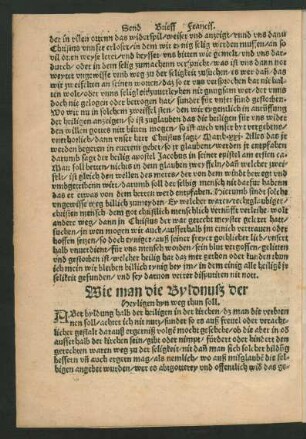Wie man die Byldnuß der Heyligen hyn weg thun soll.