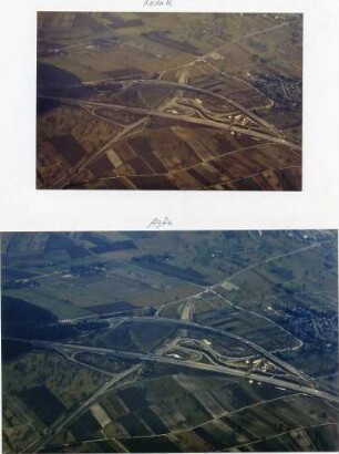 Autobahnstrecke Karlsbad, Modernisierung, Begradigung Blickrichtung Süden.