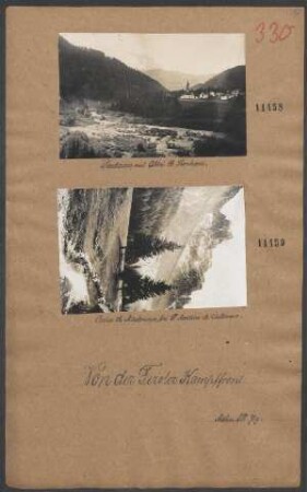 Schloß Susagano nach der Beschießung durch die Italiener