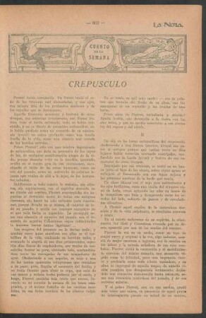 Cuento de la semana : Crepúsculo