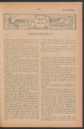 Cuento de la semana : Crepúsculo