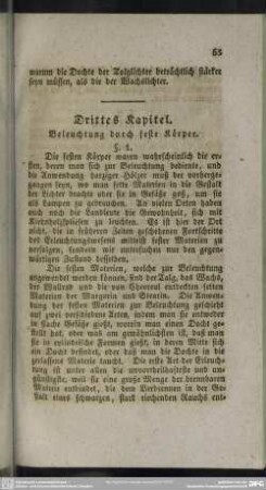 Drittes Kapitel. Beleuchtung durch stete Körper
