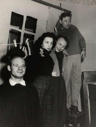 Hängt die Wäsche weg: Vorbild zum neuen Programm. Ralf Wolter, Edith Hancke, Wolfgang Müller, Wolfgang Neuss