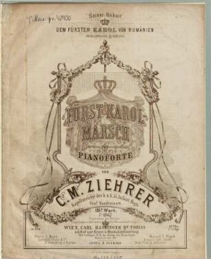 Fürst-Karol-Marsch : für Pianoforte ; op. 195