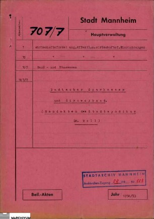 Badischer Sparkassen- u. Giroverband Mannheim