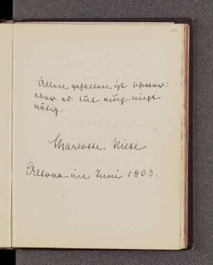 Charlotte Niese. – Altona, ??.06.1903