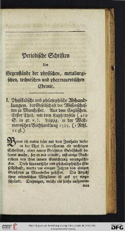 Periodische Schriften