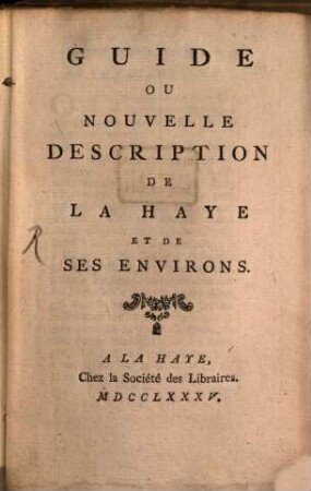 Guide de la Haye