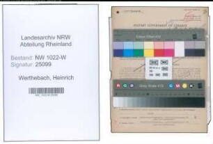 Entnazifizierung Heinrich Werthebach , geb. 21.12.1900 (Betriebsleiter)