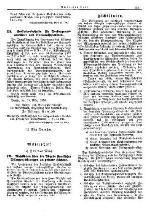 Stellenvorbehalte für Versorgungsanwärter und Nationalsozialisten : [Allgemeine Verwaltungssachen] ; [Für das Reich] ; [Amtliche Erlasse] ; [Amtlicher Teil]