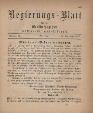 Nr. 33 : 28. September 1872